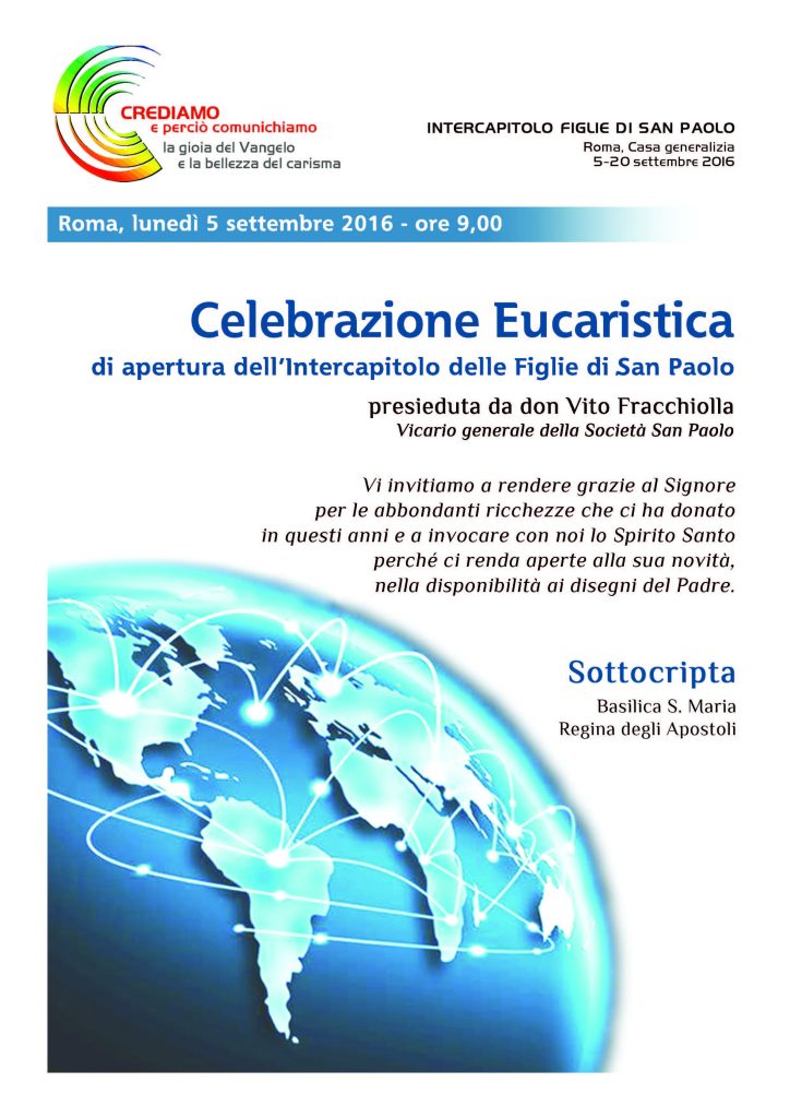 Locandina Celebrazione eucaristica di apertura